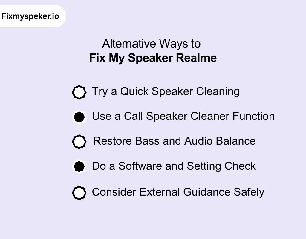 Alternative Ways to Fix My Speaker Realme
