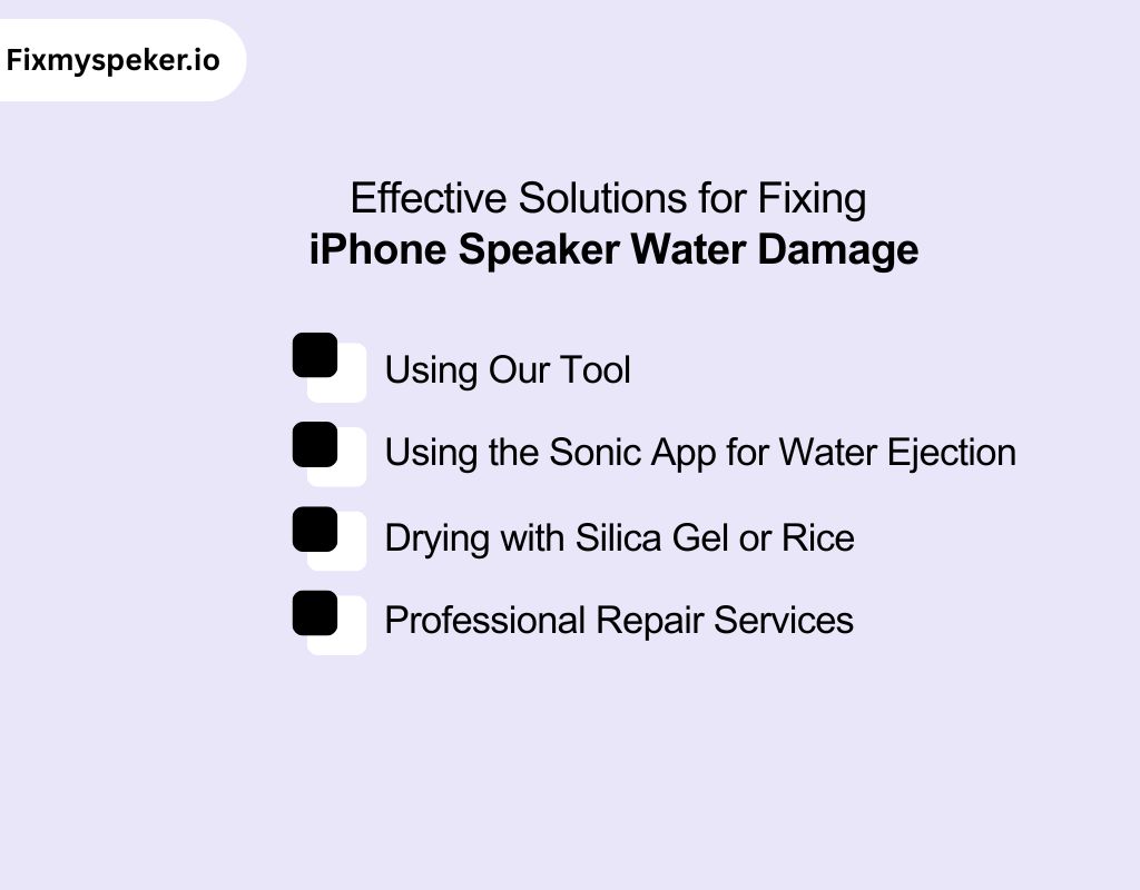 Effective Solutions for Fixing iPhone Speaker Water Damage