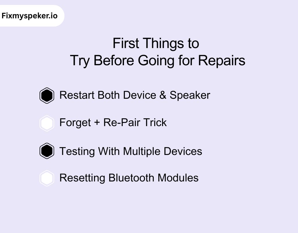 First Things to Try Before Going for Repairs