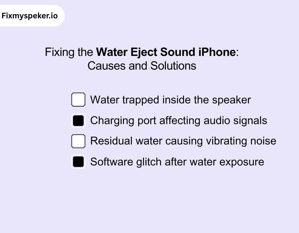 Fixing the Water Eject Sound iPhone Causes and Solutions