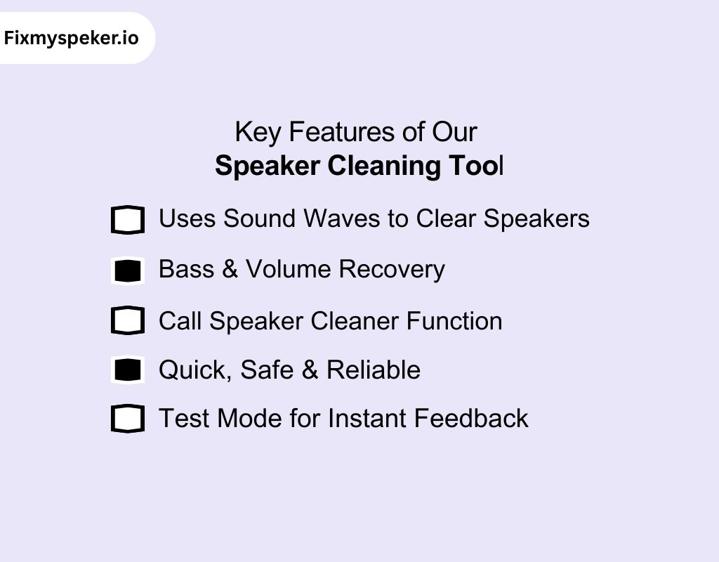 Key Features of Our Speaker Cleaning Tool