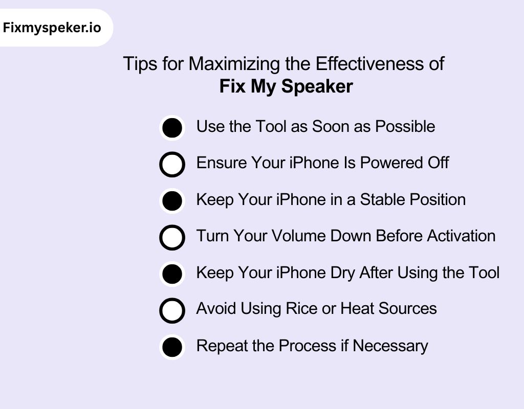 Tips for Maximizing the Effectiveness of Fix My Speaker