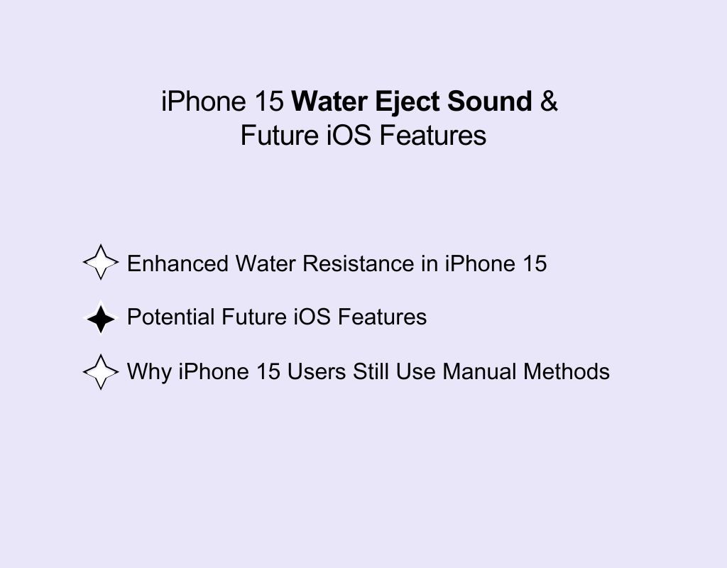 iPhone 15 Water Eject Sound & Future iOS Features