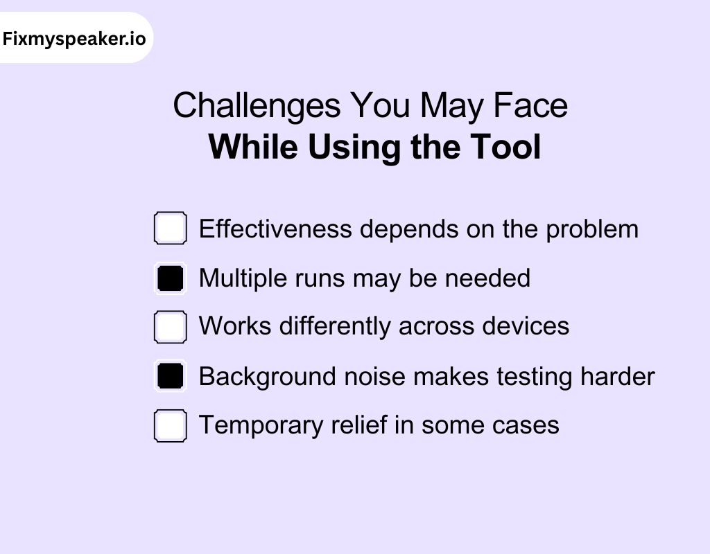 Challenges You May Face While Using the Tool