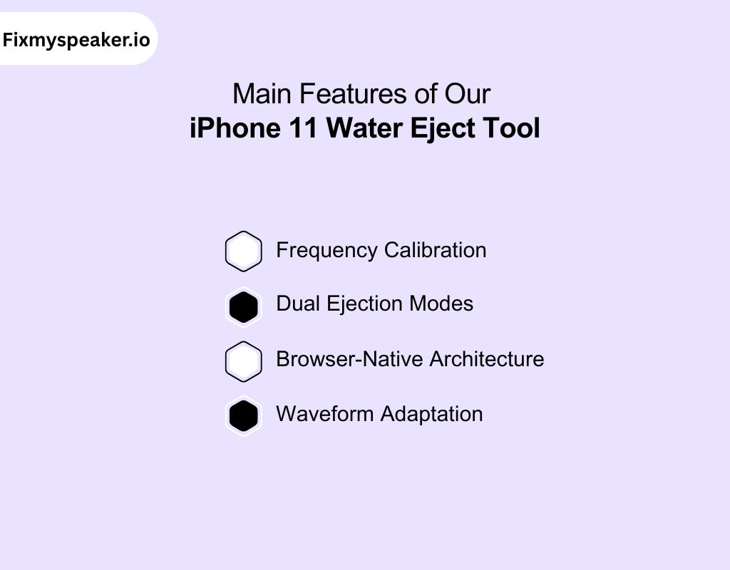 Main Features of Our iPhone 11 Water Eject Tool