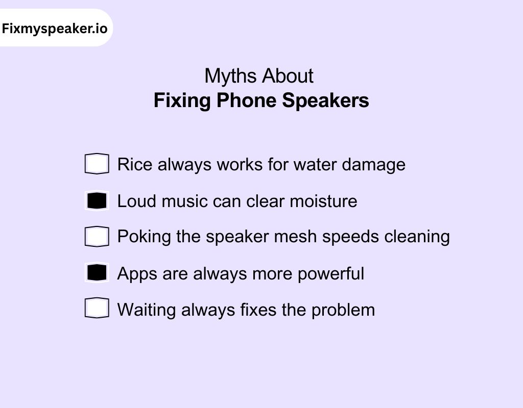 Myths About Fixing Phone Speakers