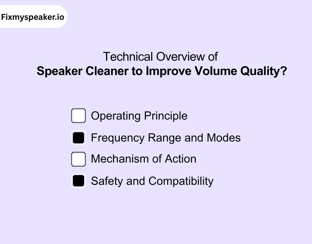 Technical Overview of Speaker Cleaner to Improve Volume Quality