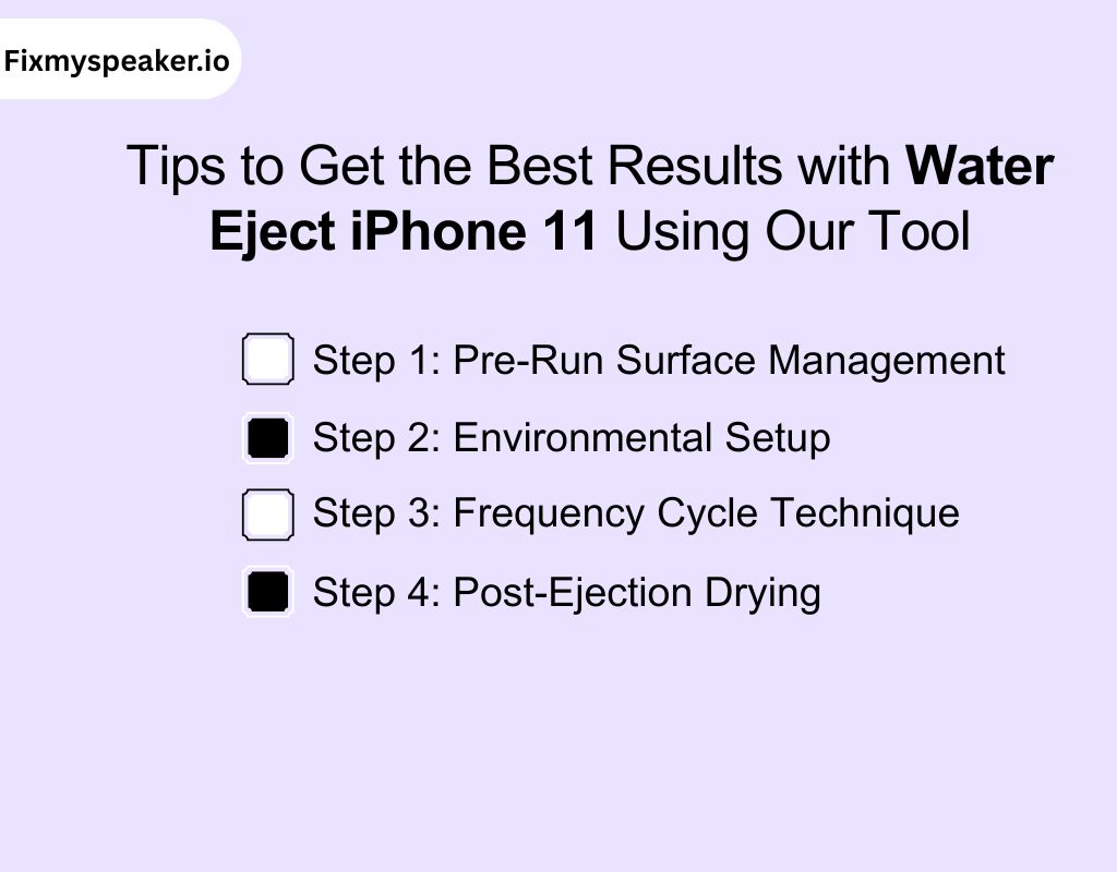 Tips to Get the Best Results with Water Eject iPhone 11 Using Our Tool